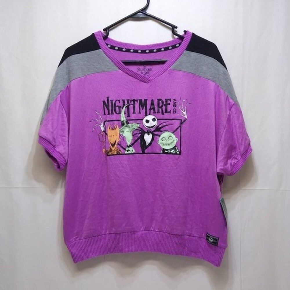 Nightmare Before Christmas Sleep Wear Large (12-14) Halloween Tim Burton's NWT